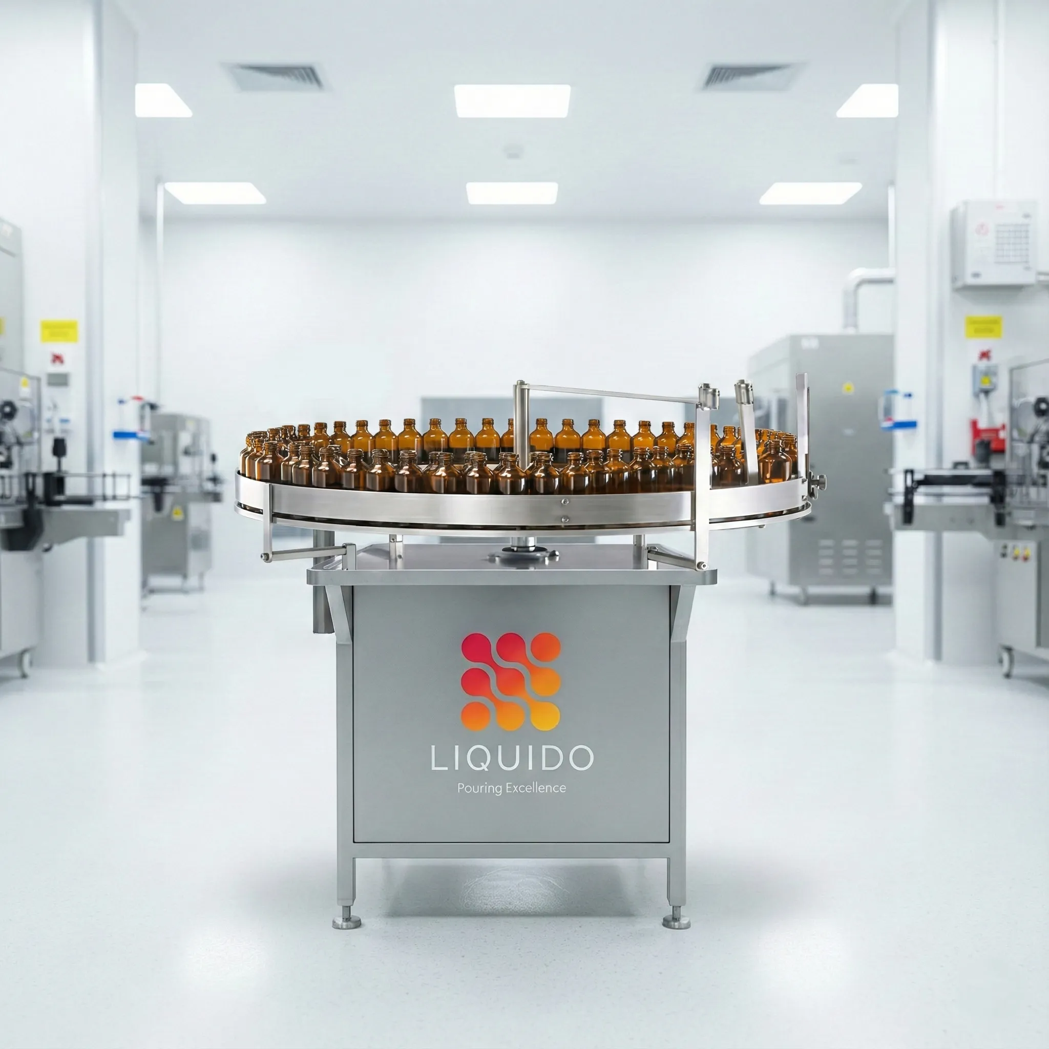 Turn Table for Bottle Filling Lines