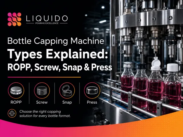 Bottle Capping Machine Types Explained: ROPP, Screw, Snap & Press