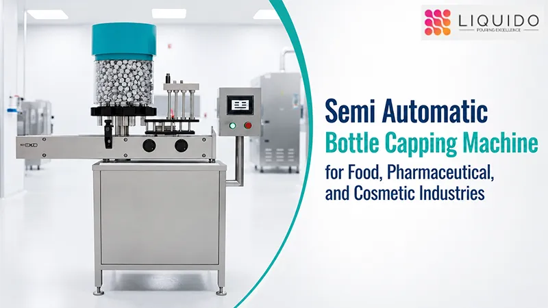 Semi Automatic Bottle Capping Machine for Food, Pharmaceutical, and Cosmetic Industries
